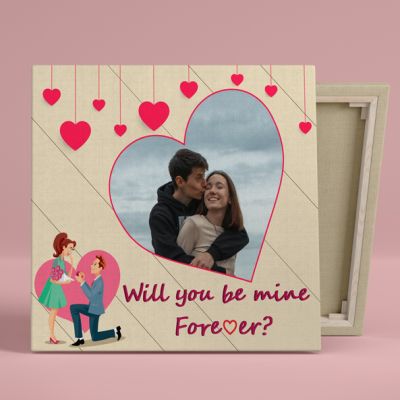 Be Mine Forever Personalized Heart Photo Frame