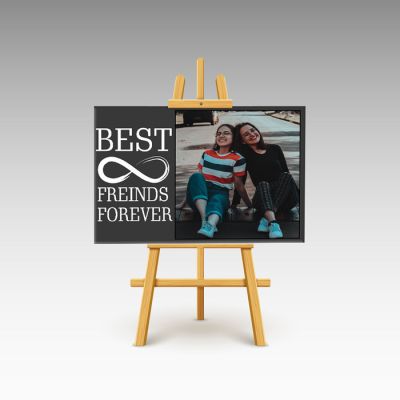 BFF Personalized Photo Canvas With Easel Stand