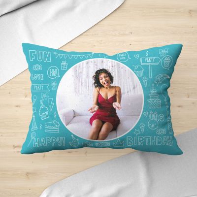 Birthday Wish Personalized Small Pillow Cushion