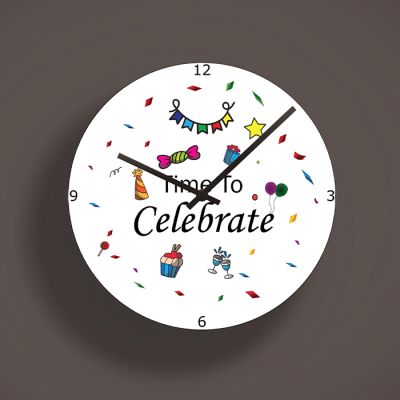 Celebrations Personalized Wooden Table Clock