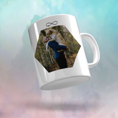 Infinity Pet Love Personalized White Ceramic Mug 