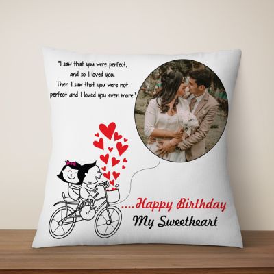 Limitless Love Personalized Birthday Cushion