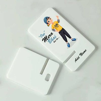 Mera Bhai Personalized Mobile Stand