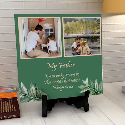 Personalized Ceramic Tile For Dad