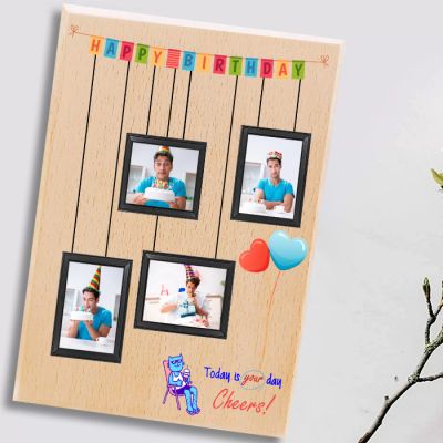 Personalized Wooden Photo Frame for Birthday 